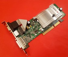 Scheda video ATI Radeon 9550 128MB AGP VGA DVI TV-Out Funzionante Retrogaming