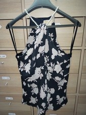 Maglia Canottiera elegante Estiva Bianco Nera  Taglia  M-(38-40)  perfetta