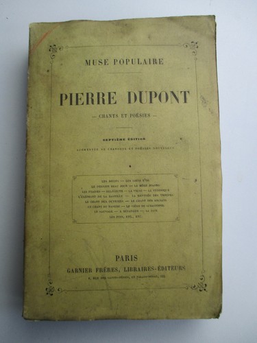 Pierre dupont chants - chants, et