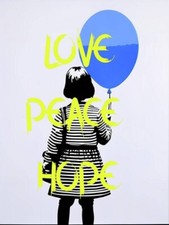 Love peace hope - street, art