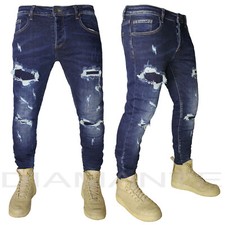 Jeans Uomo Denim Pantaloni