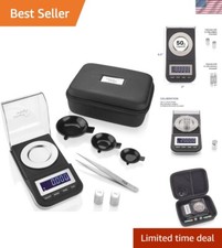 Bilancia digitale milligrammo Premium 50g, precisione a 0,001g - Include accessori