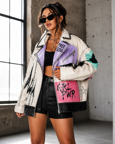 Giacca donna oversize vera
