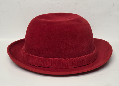 Cappello fedora donna rosso - cappello,
