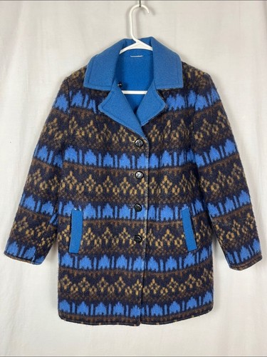 Giacca lana reversibile - blu, e