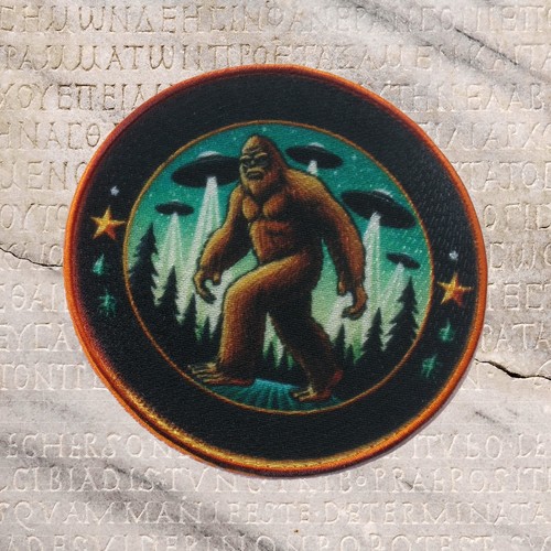 Bigfoot ufo patch iron - bigfoot,