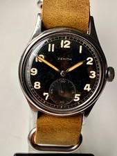 Raro orologio da polso tedesco Zenith vintage DH WWII Wehrmacht