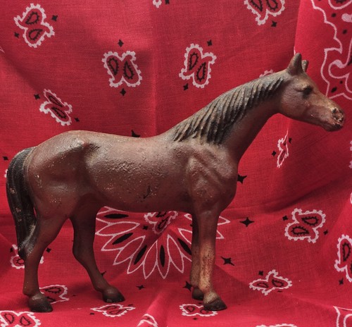 Statuina cavallo ghisa - cavallo, in