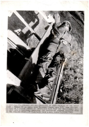 Wwii ufficiale ferito jeep - ferito,
