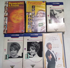 6 VHS Musica Pavarotti &