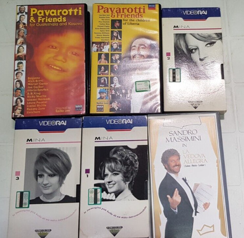 Vhs musica pavarotti - vhs,