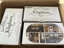 Applique a parete, CUBO Grigio con lampade LED G9 incluse (3 confezioni da 2)