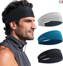 Fascia Capelli Sportiva per Uomo e Donna - Elastica Bandana Uomo Sport per Yoga