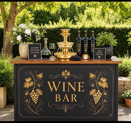 Enoteca portatile con fontana - portatile,