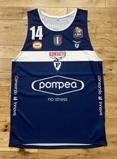 Canotta Match Worn Basket Fortitudo Bologna Pompea Gara Basketball Jersey Maglia