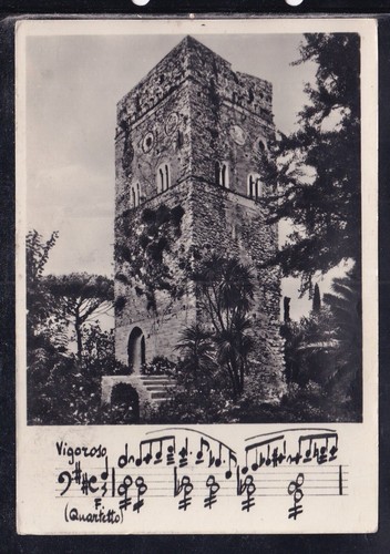 Cartolina ravello villa rufolo - villa,