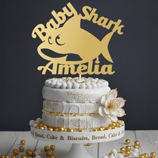 Cake topper acrilico squalo