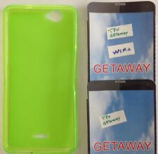 custodia cover case gel silicone verde morbido tpu per WIKO GETAWAY sottile
