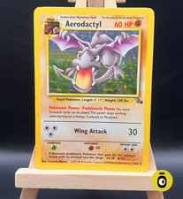 POKEMON - AERODACTYL HOLO RARE 1/62 - Fossil - ENG- COND LIGHT PLAYED - Vinatage