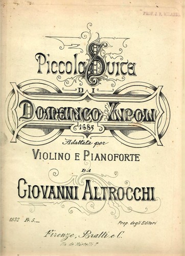 Partiture per violino - , e
