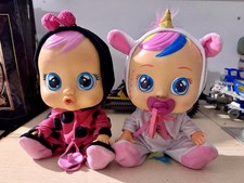 Lotto 2 Bambole Cry Babies