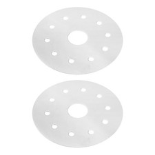  2 Pcs Piatto Termico Scaldapiatti Diffusore Calore in Acciaio Inossidabile