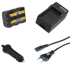 Batteria Patona + caricabatterie casa/auto per Sony DCR-PC330E,DCR-PC6,DCR-PC6E