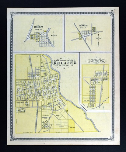 1876 indiana mappa piani - 1876,