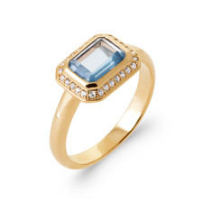 Anello Cristallo Blu