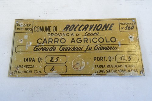 Insegna carro agricolo - insegna,
