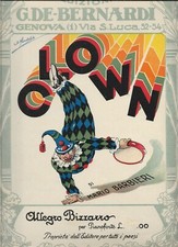 SPARTITO MUSICA FRATELLI BARBIERI MARIO BARBIERI CIRCO PAGLIACCI 1929 R  OTTIMO