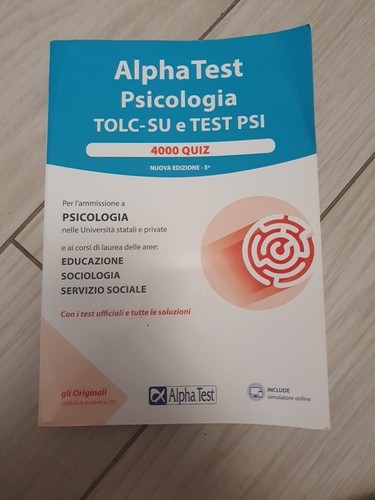 Alpha test psicologia - alpha, tolc-su