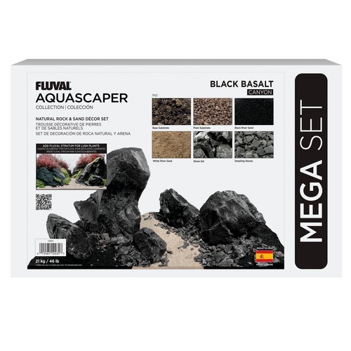 Fluval pietra basalto nero - fluval, di