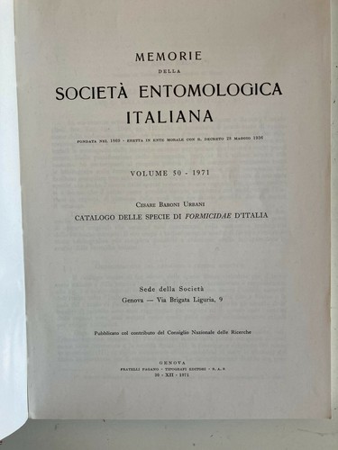 Catalogo delle specie - delle,