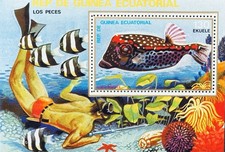 FRANCOBOLLI VITA MARINA GUINEA