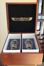 Western Electric 300B Coppia Tube Aspirazione Usate Ore Basse Audio Tube Alta...