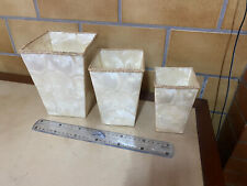 tris vasi contenitori madreperla