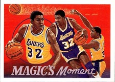 card NBA Magic Johnson Los Angeles Lakers Upper Deck 1991 Magic's Moment #29