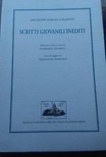 Giuseppe Maria Galanti Scritti giovanili inediti Ist. Ita. per gli Studi Filosof