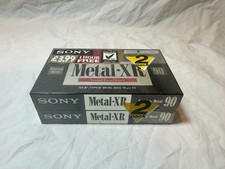 2 x Nastro audiocassette Sony Metal XR 90 Type IV - Sigillato