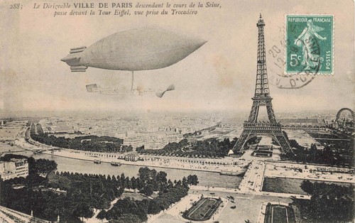 Airship ville paris eiffel - paris,