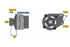 Alternator bosch for Fiat