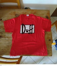 T SHIRT ROSSA LOGO DUFF BIRRA SIMPSON TAGLIA L