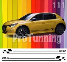 Peugeot 206 CC Strisce Adesive
