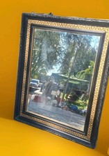 SPECCHIO SPECCHIERA FRANCESE EPOCA 800 RESTAURATO FOGLIA ORO/ IN LEGNO 