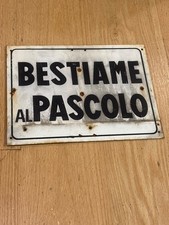 Plaque-Metal sign Cattle