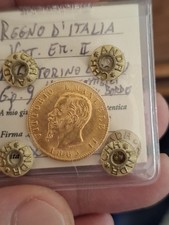 Vittorio Emanuele II Marengo 20 Lire Oro 1865 FDC