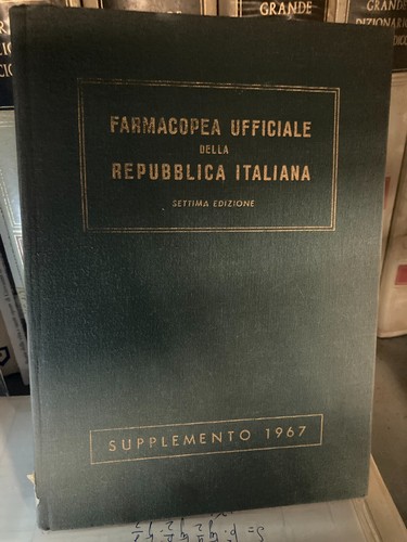 Farmacopea ufficiale della - farmacopea,