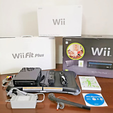 console Wii Fit Plus Pack Nera ITA Completa in Ottime Condizioni da collezione
