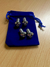 Viti Targa Antifurto Acciaio Inox 12mm Esagonale + Borsa Dado Blocco OMAGGIO